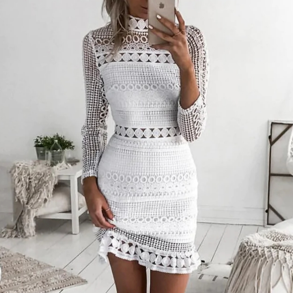 JAUS, RIVERDALE DRESS - WHITE